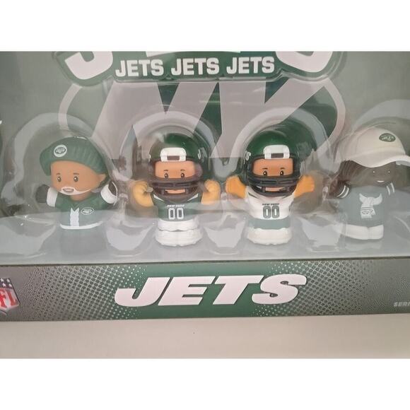 New York Jets Fisher Price Little People Collector NFL - New York Jets 4-Pack - Picture 8 of 10
